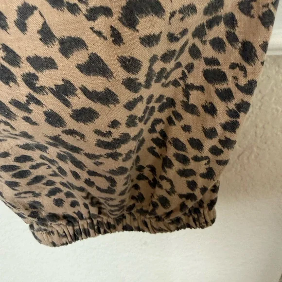 Aerie Leopard Print Joggers - Tan and Black medium - Picture 8 of 16